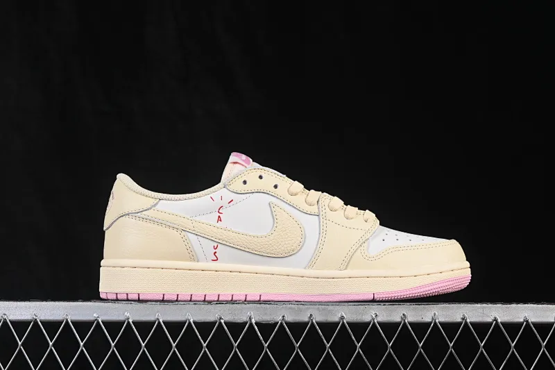 All categories Air Jordan Jordan series basketball shoes Air Jordan 1 Low ZG version Travis Scott x Air Jordan 1 Low OG AJ1 Joe 1 undercut low top full head layer IQ7604-100